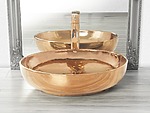Umývadlo na dosku Rea Carola Slim Rose Gold – Obrázok 4