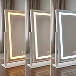 Zrkadlo LED LUMI White 30x40cm – Obrázok 4
