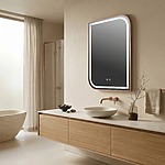 Zrkadlo LED ZONE 80x60 BRUSH  ROSE GOLD – Obrázok 4