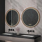 Zrkadlo LED 50cm MMJ BRUSH COPPER – Obrázok 4