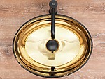 Umývadlo na dosku REA Sofia in Gold marble black – Obrázok 5