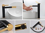 Umývadlová batéria SMART Black Gold – Obrázok 5