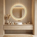 Zrkadlo LED 90cm MMJ Gold – Obrázok 5