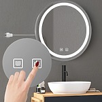 Zrkadlo LED 80cm MMJ BRUSH SILVER – Obrázok 5
