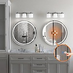 Zrkadlo LED 70cm MMJ BRUSH SILVER – Obrázok 5