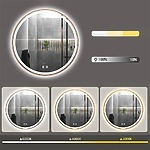 Zrkadlo LED 100cm MMJ BRUSH COPPER – Obrázok 6