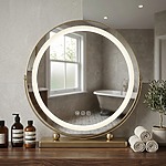 Zrkadlo LED MAKE-UP L.Gold  40 cm – Obrázok 6
