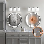 Zrkadlo LED 80cm MMJ BRUSH SILVER – Obrázok 6