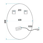 Zrkadlo LED 80x60 YH-3352 – Obrázok 6