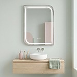 Zrkadlo LED ZONE 80x60 BRUSH NICKEL – Obrázok 6