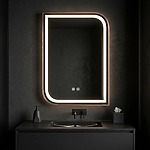 Zrkadlo LED ZONE 80x60 BRUSH  ROSE GOLD – Obrázok 6