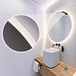 Zrkadlo LED 60cm ROUND BLUETOOTH – Obrázok 6