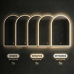 Zrkadlo LED 60x100cm DART GOLD – Obrázok 6
