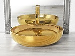 Umývadlo na dosku Rea Carola Slim Gold – Obrázok 6