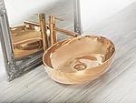 Umývadlo na dosku Rea Carola Slim Rose Gold – Obrázok 6