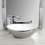 Umývadlo na dosku Rea Sofia Silver / White – Obrázok 6