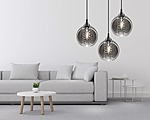 Zrkadlová sklenená závesná lampa s kryštálmi APP600-1CP – Obrázok 7