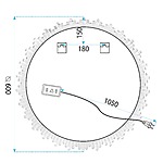 Zrkadlo LED 60cm YH-3564 – Obrázok 7