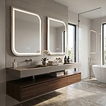 Zrkadlo LED ZONE 80x60 BRUSH NICKEL – Obrázok 7