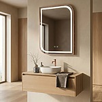 Zrkadlo LED ZONE 80x60 BRUSH  ROSE GOLD – Obrázok 7