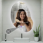 Zrkadlo LED 80x60cm CLOUD C – Obrázok 7
