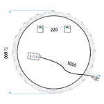 Zrkadlo LED 60cm YH-3561 – Obrázok 8