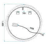 Zrkadlo LED 60cm YH-3562 – Obrázok 8