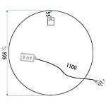 Zrkadlo LED 60cm H108 – Obrázok 8
