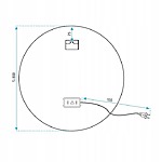 Zrkadlo LED 80cm BAS P11242 – Obrázok 8