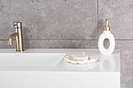Umývadlo REA Archi 75 CM White na dosku - konglomerát – Obrázok 8