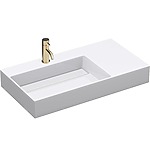 Umývadlo REA Archi 90 CM White na dosku - konglomerát – Obrázok 8