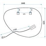 Zrkadlo LED 84x63cm H142 – Obrázok 9