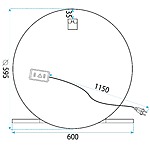 Zrkadlo LED 60cm 102 – Obrázok 9