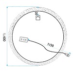 Zrkadlo LED 60cm 107 – Obrázok 9