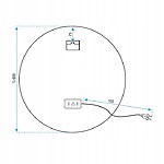 Zrkadlo LED 60cm BAS P11240 – Obrázok 9