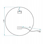 Zrkadlo LED 70cm BAS P11241 – Obrázok 9