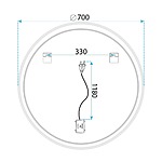 Zrkadlo LED SOFT 70 – Obrázok 9