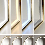 Zrkadlo LED Orbit 60x170cm Brush Gold – Obrázok 9