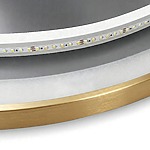 Zrkadlo LED 70cm MMJ BRUSH GOLD – Obrázok 9