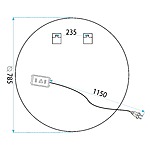 Zrkadlo LED 80cm BAS – Obrázok 9