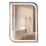 Zrkadlo LED ZONE 80x60 BRUSH  ROSE GOLD – Obrázok 9