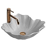 Umývadlo na dosku Rea Flower Grey – Obrázok 9