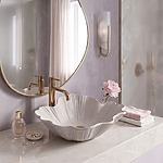 Umývadlo na dosku Rea Flower Beige – Obrázok 8