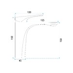 Umývadlová batéria PREMIUM REA Joe Titan low – Obrázok 2