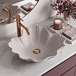 Umývadlo na dosku Rea Flower Beige – Obrázok 5