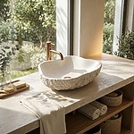 Umývadlo na dosku Isla Warm Beige – Obrázok 8