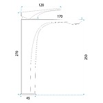 Umývadlová batéria PREMIUM REA Joe Brush Copper High – Obrázok 12