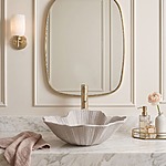Umývadlo na dosku Rea Flower Beige – Obrázok 7