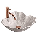 Umývadlo na dosku Rea Flower Beige – Obrázok 12