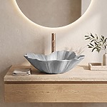 Umývadlo na dosku Rea Flower Grey – Obrázok 8